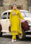 Venesiaa By Karissa Viscose Threadwork Kurti With Bottom Dupatta Exporters In India
